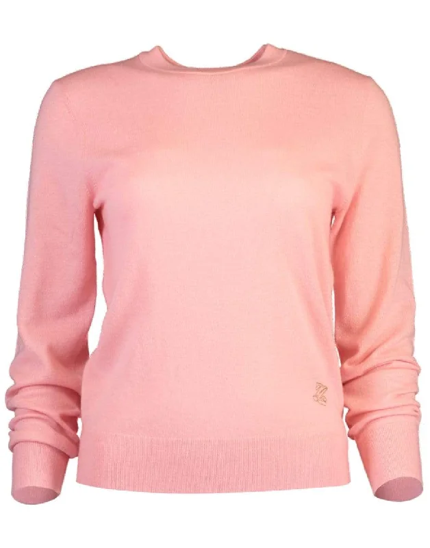 Classic Crew Neck Sweater - Light Pink