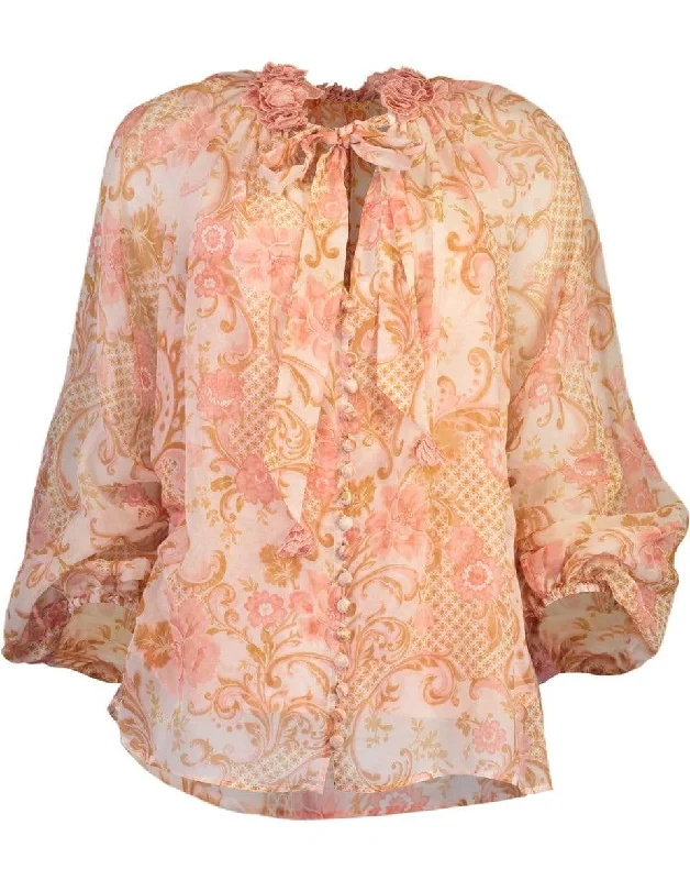 Postcard Lantern Blouse