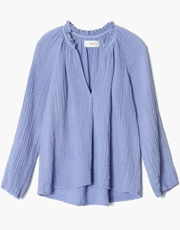 Camila Long Sleeve Top - Periwinkle