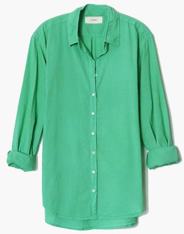 Beau Long Sleeve Button Up Shirt - Leaf