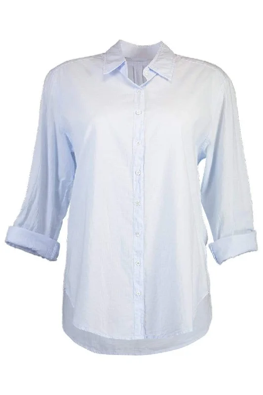 Beau Long Sleeve Button Up Shirt - Sky Bleu