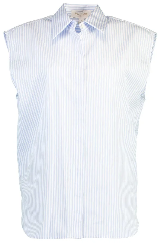 Sleeveless Button Down Shirt