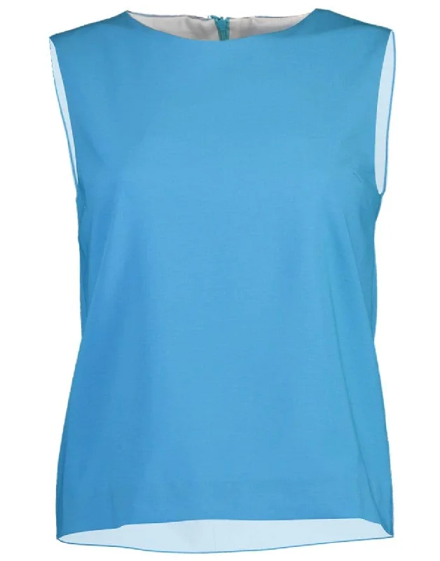 Sleeveless A-Line Top - Turquoise