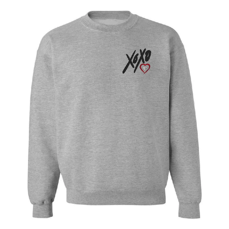 Monogrammed 'XOXO' Crewneck Sweatshirt