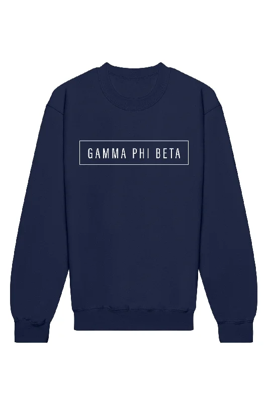 Gamma Phi Beta Blocked Crewneck Sweatshirt