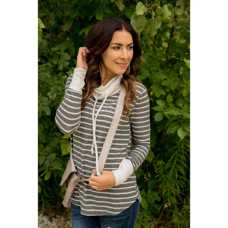 Solid Accent Cowl Neck