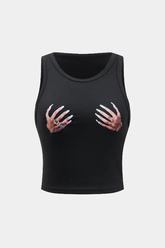 Hands Print Tank Top