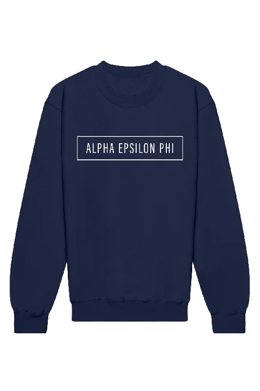 Alpha Epsilon Phi Blocked Crewneck Sweatshirt