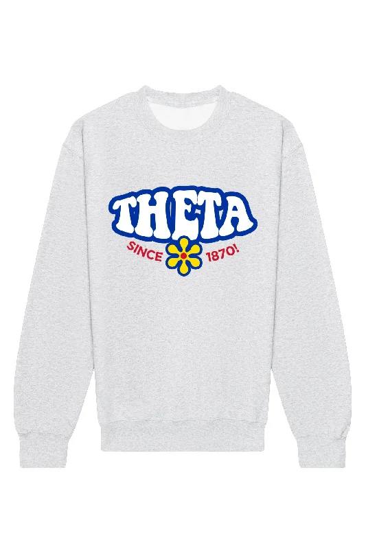 Kappa Alpha Theta Funky Crewneck Sweatshirt