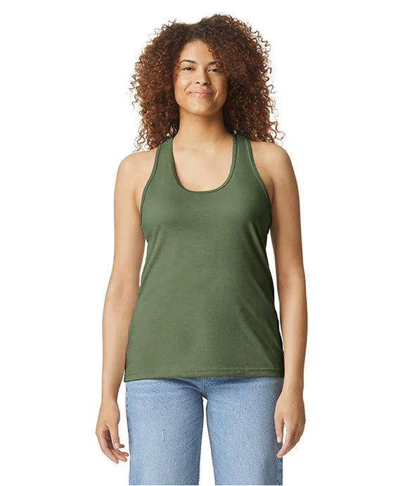 G672L - Gildan Ladies Softstyle CVC Racerback Tank Top