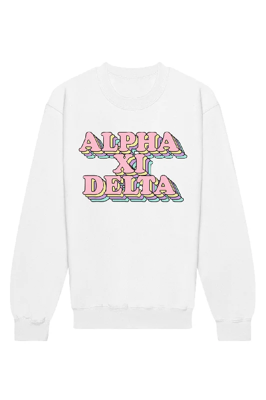 Alpha Xi Delta Retro Crewneck Sweatshirt