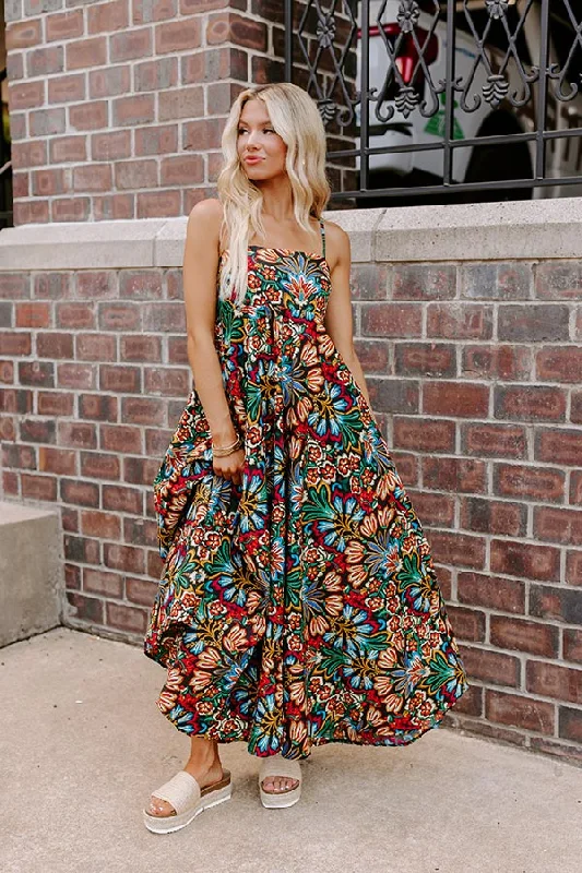 Secret Oasis Floral Maxi Dress