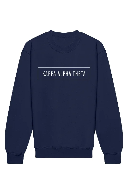 Kappa Alpha Theta Blocked Crewneck Sweatshirt