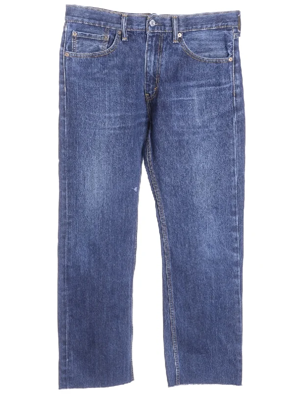 Label Straight Leg Cropped Jeans