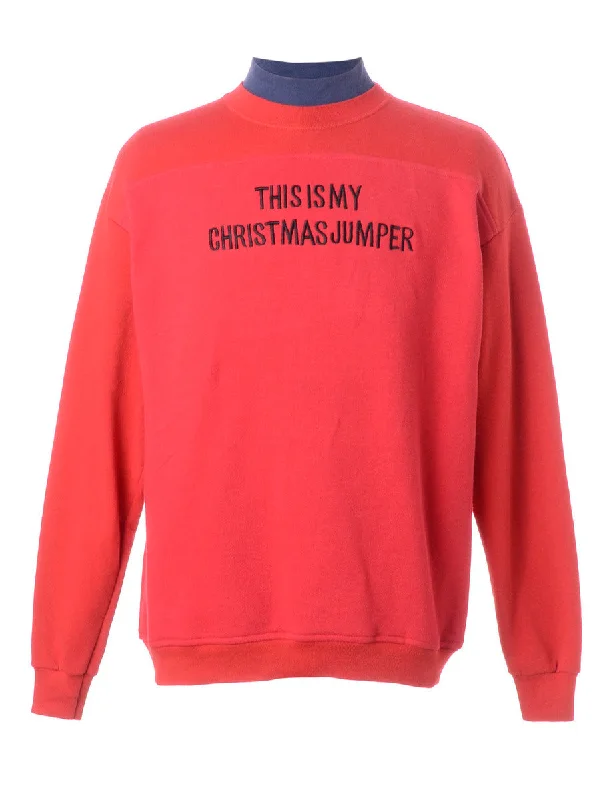 Label This Is My Christmas Sweatshirt