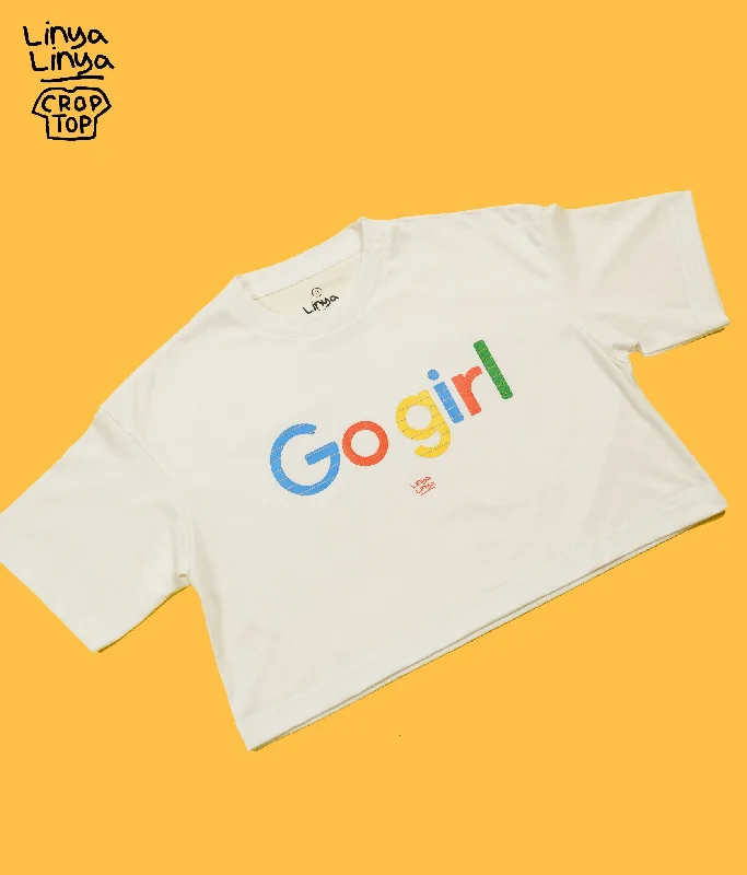 Crop Top: Go Girl (White)