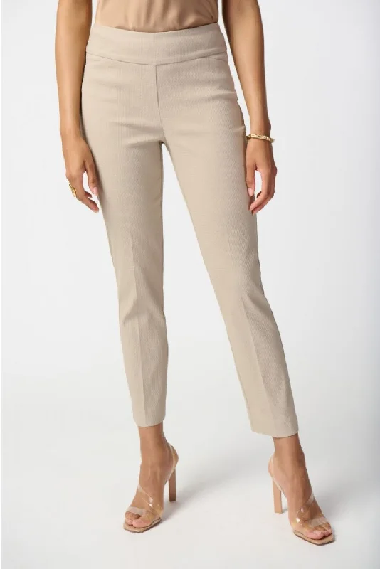 Joseph Ribkoff Textured Pull On Straight Cropped Pants 241229