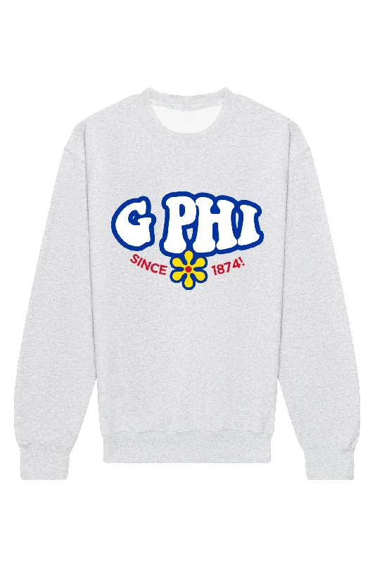 Gamma Phi Beta Funky Crewneck Sweatshirt