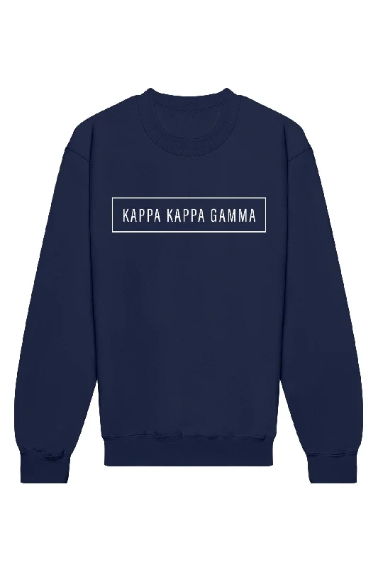 Kappa Kappa Gamma Blocked Crewneck Sweatshirt