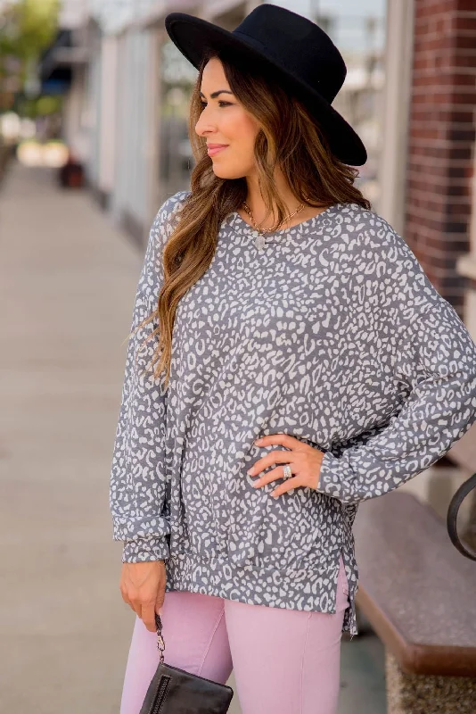 Leopard Lounge Long Sleeve Tee