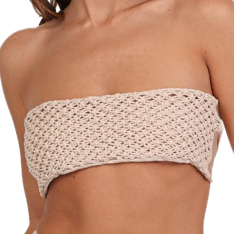 Tia Macrame Strapless Bikini Top