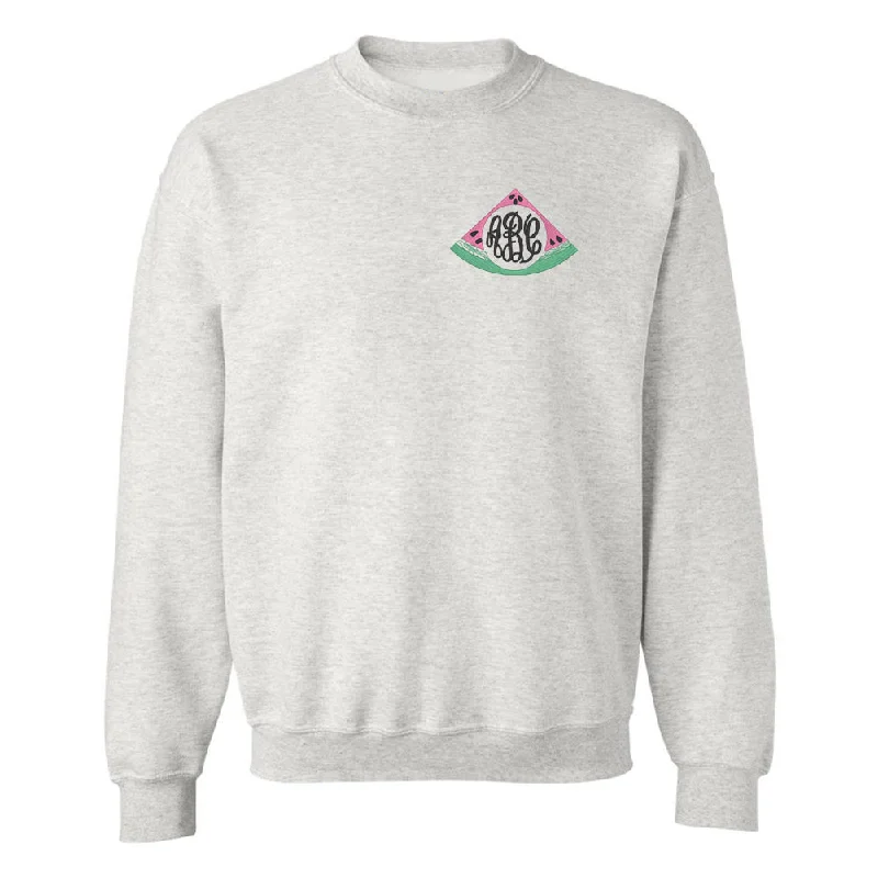 Monogrammed Watermelon Crewneck Sweatshirt