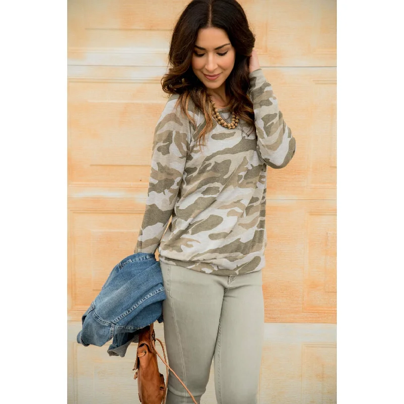 Lightweight Camo Sweatshirt