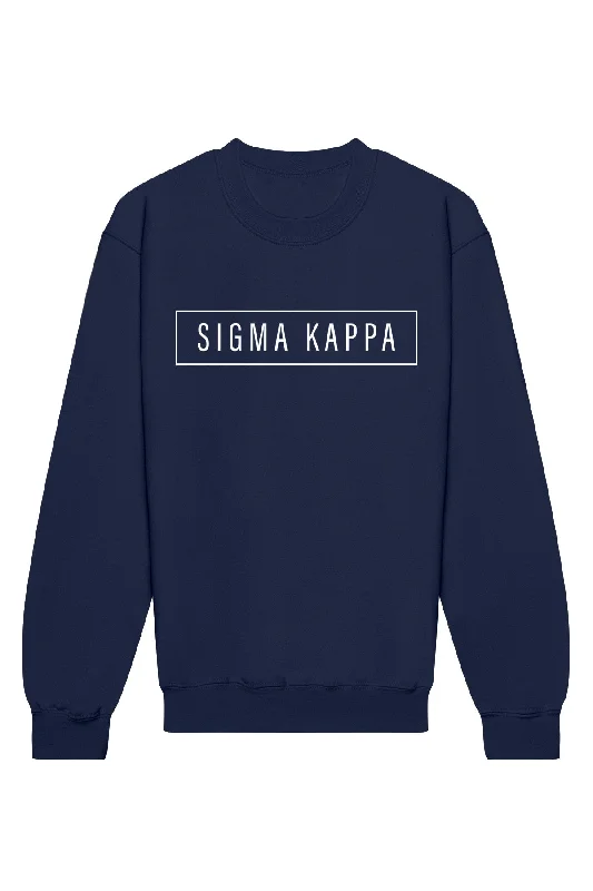 Sigma Kappa Blocked Crewneck Sweatshirt