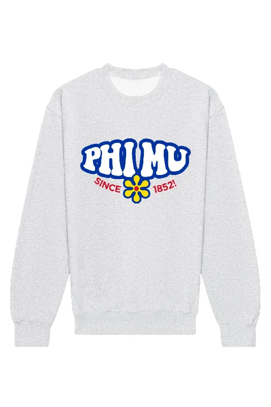 Phi Mu Funky Crewneck Sweatshirt