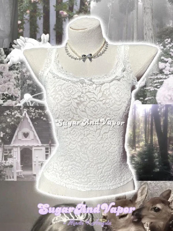 White Lace Tank Only