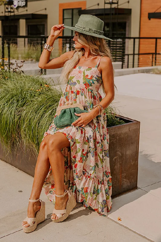 Hibiscus Haven Floral Maxi Dress