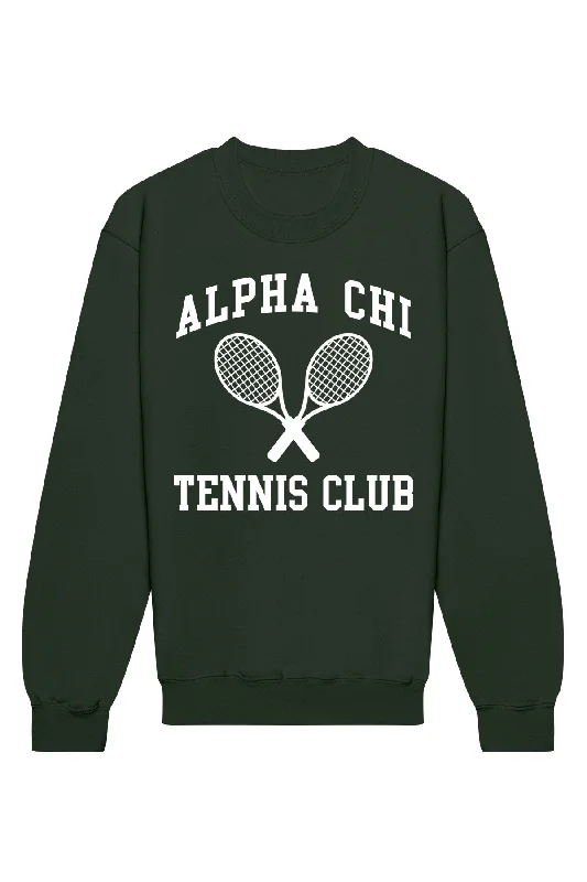 Alpha Chi Omega Tennis Club Crewneck Sweatshirt