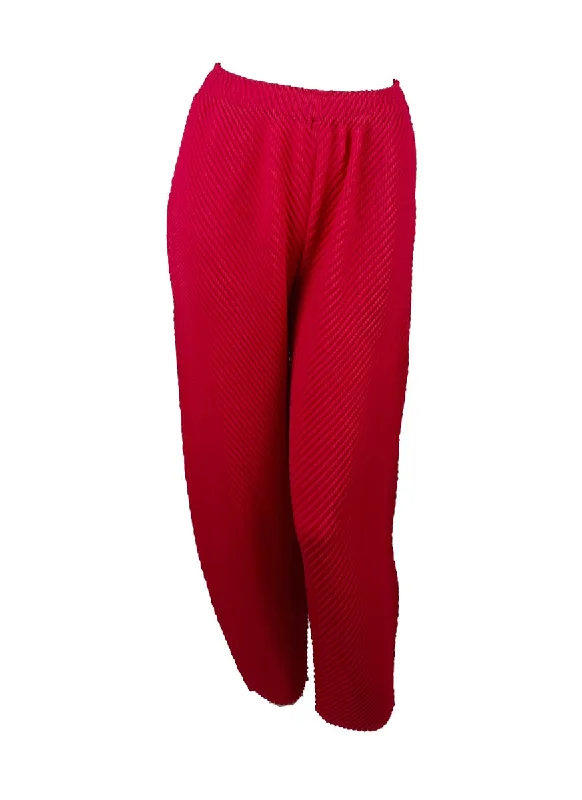 4240048 Side Pocket Pleated Pants *Magenta