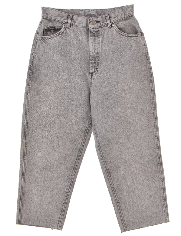 Label Tapered Men's Cropped Jeans