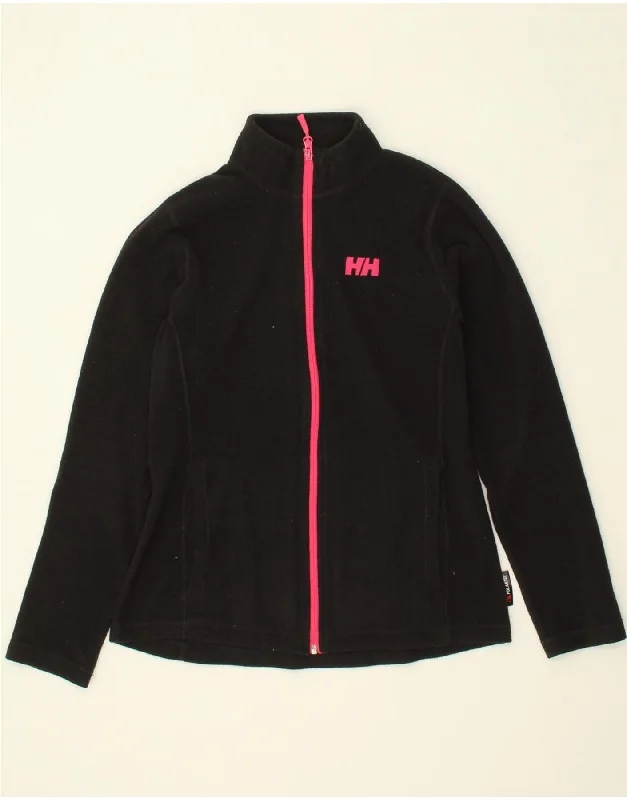 HELLY HANSEN Womens Fleece Jacket UK 16 Large Black Polyester