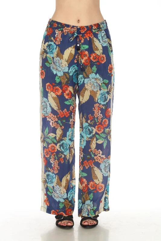 Johnny Was Emma Divine Floral Pull On Pants Boho Chic R69222-6