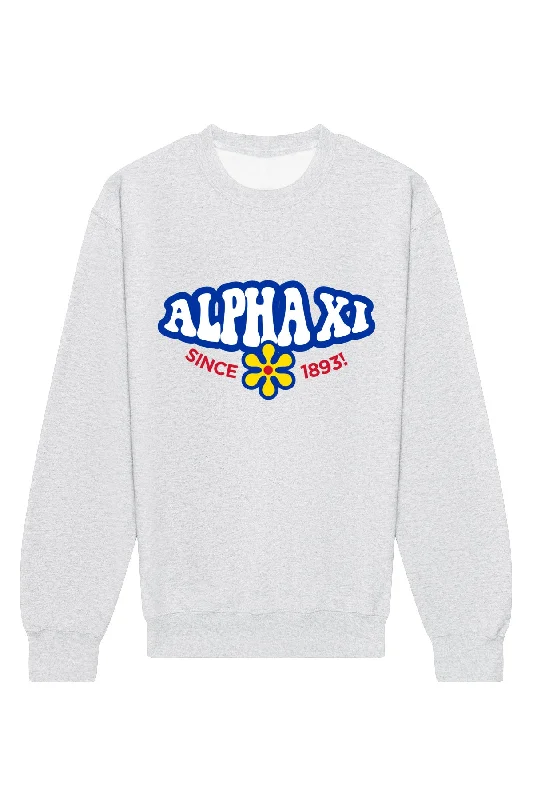 Alpha Xi Delta Funky Crewneck Sweatshirt