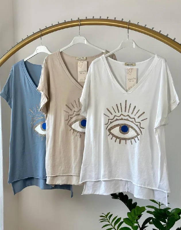 The Eye Print Italian Top