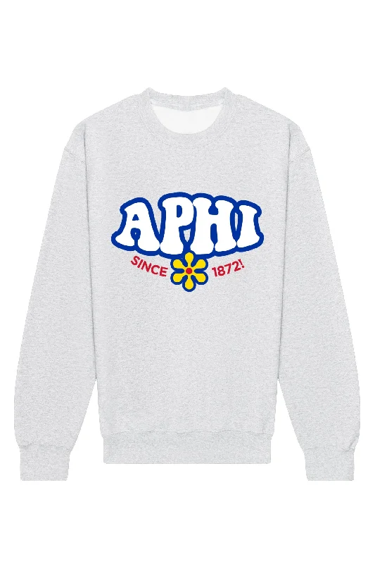 Alpha Phi Funky Crewneck Sweatshirt