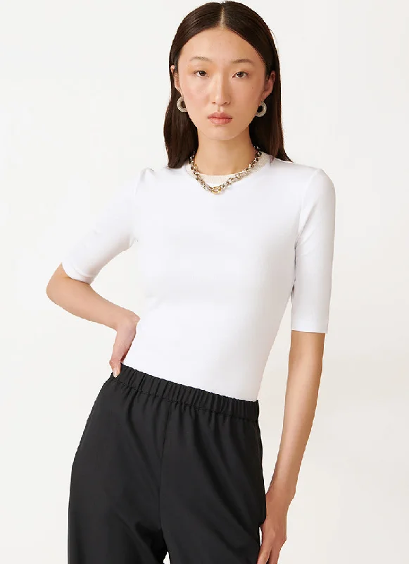 Crewneck Short Sleeve T-Shirt Refined Women's 