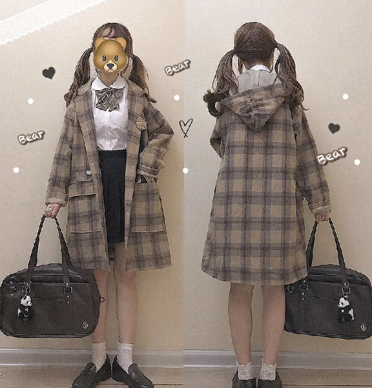 JAPANESE PLAID JACKET COAT BY24055 Rugged Women's Outdoor 
