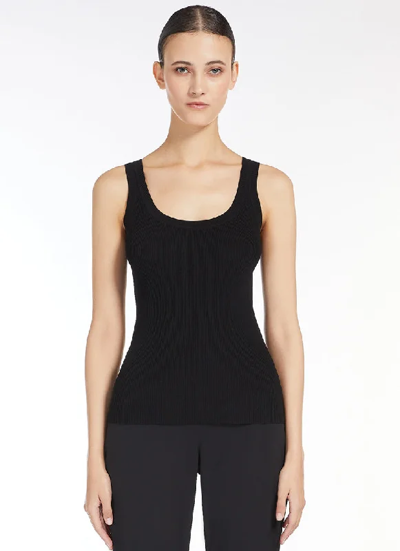 Siro Ribbed Viscose Crepe Tank performance